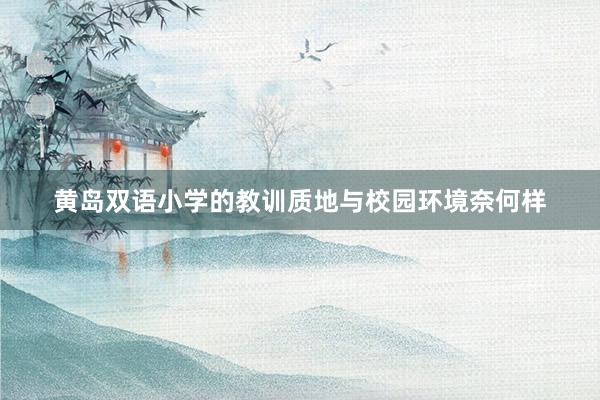 黄岛双语小学的教训质地与校园环境奈何样